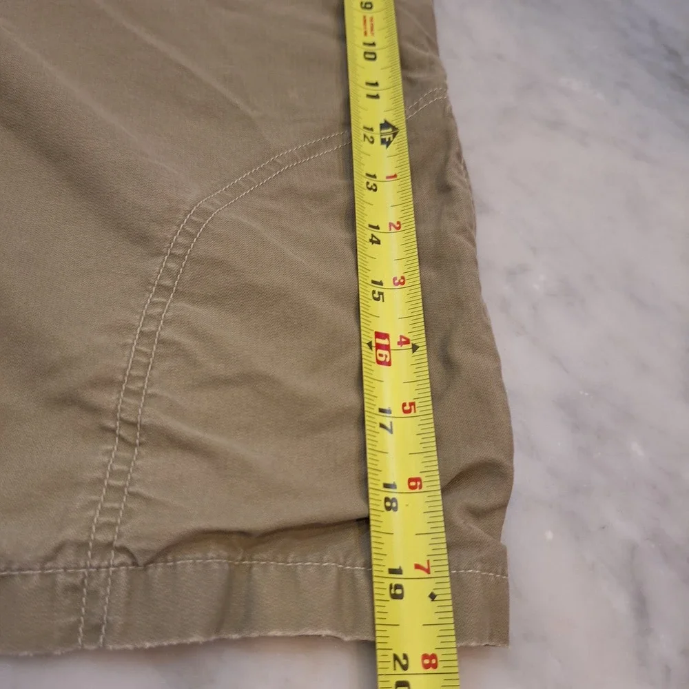 Kuhl Cargo Shorts Mens 36 Khaki Tan KuhlDry Hiking Outdoor Utility Trekking Camp